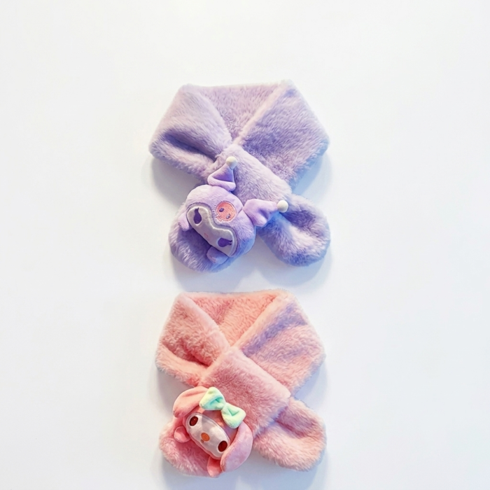 Cute Plush Animal Character Scarf