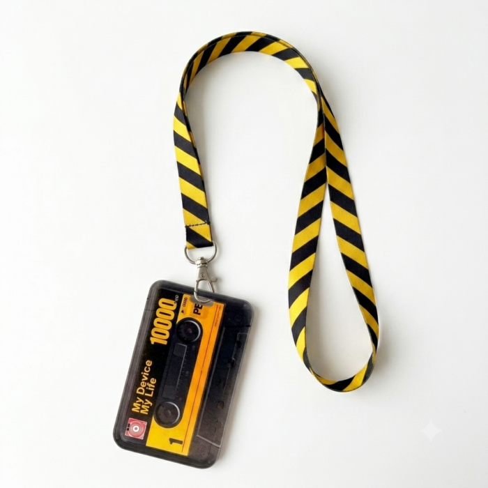 Retro Cassette Tape Style ID Card Holder